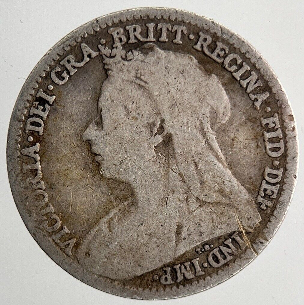 1900 Victoria Threepence Silver Coin | Collectable Grade | a6501