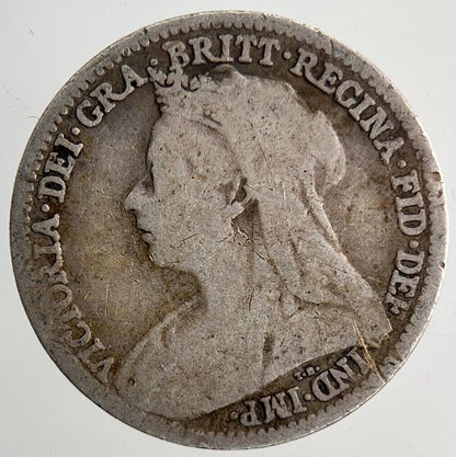 1900 Victoria Threepence Silver Coin | Collectable Grade | a6501