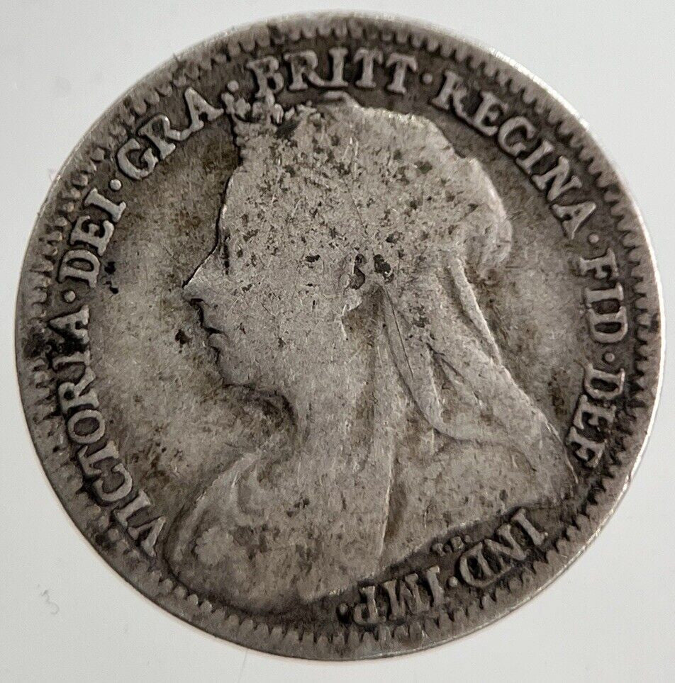 1900 Victoria Threepence Silver Coin | Collectable Grade | a8923