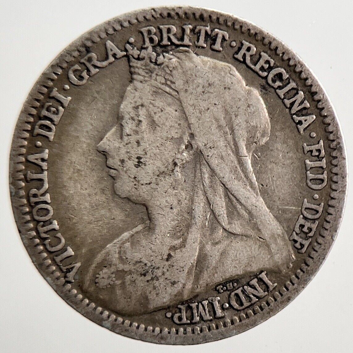 1900 Victoria Threepence Silver Coin | Collectable Grade | a3815