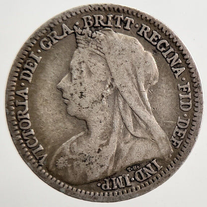 1900 Victoria Threepence Silver Coin | Collectable Grade | a3815