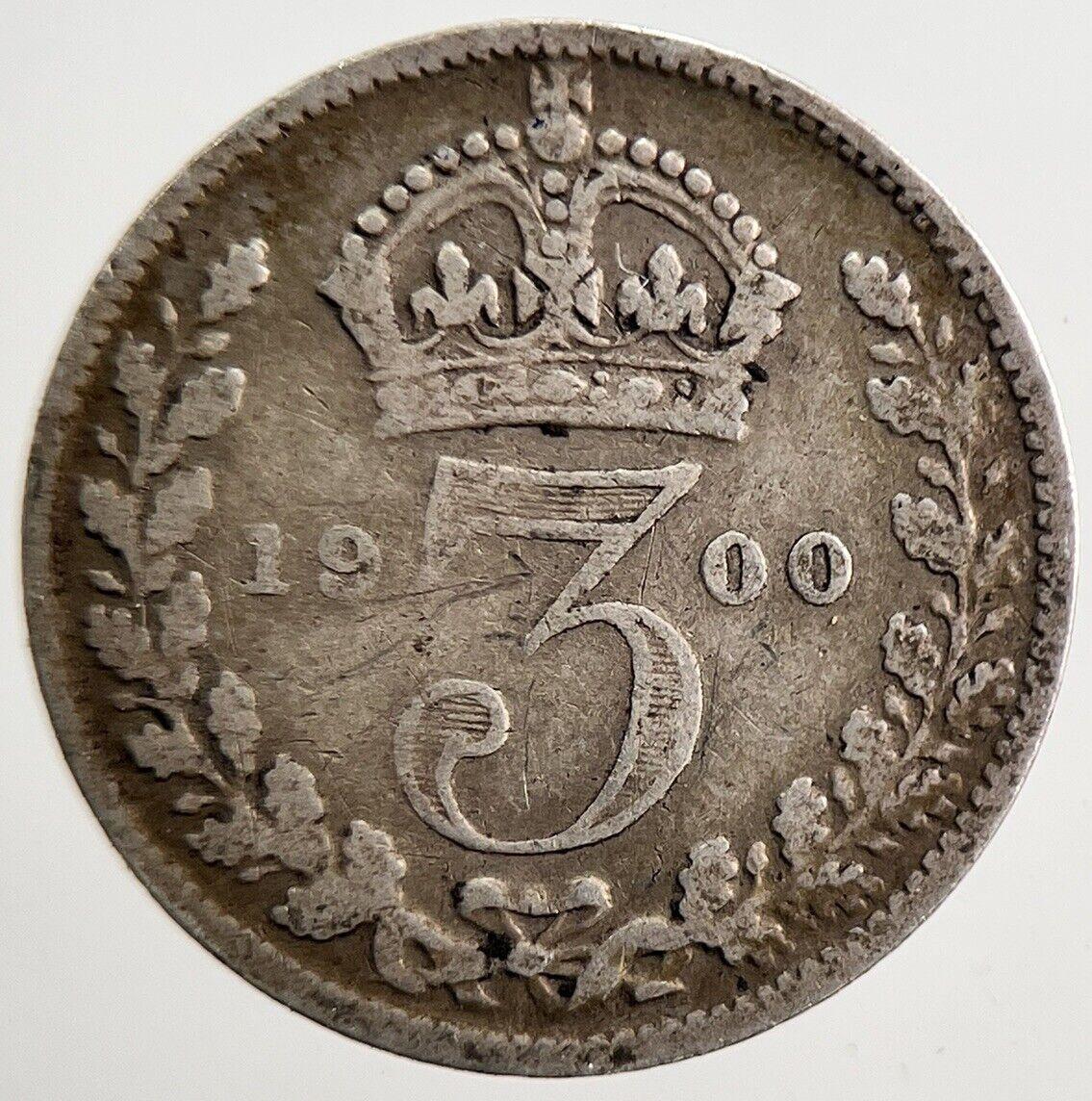 1900 Victoria Threepence Silver Coin | Collectable Grade | a3815