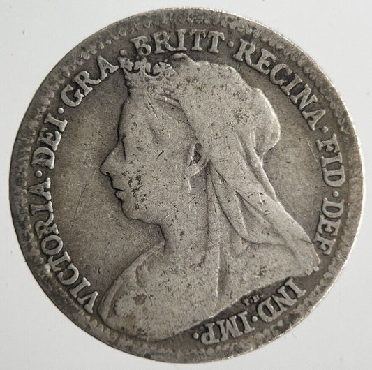 1900 Victoria Threepence Silver Coin | Collectable Grade | a4557