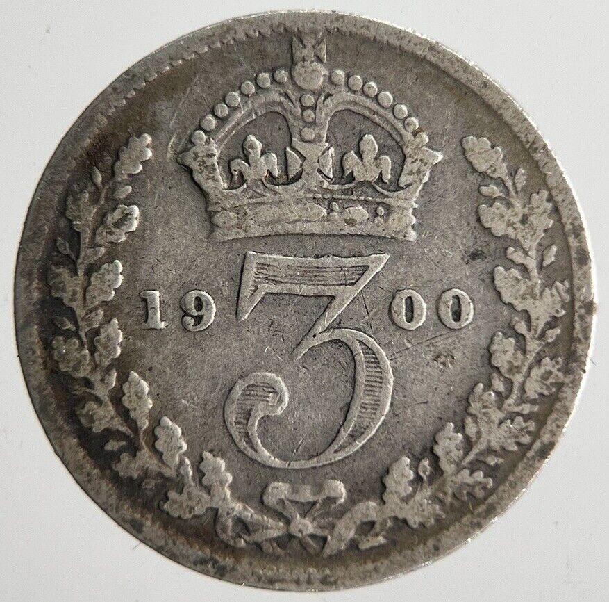 1900 Victoria Threepence Silver Coin | Collectable Grade | a4557