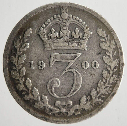 1900 Victoria Threepence Silver Coin | Collectable Grade | a4557
