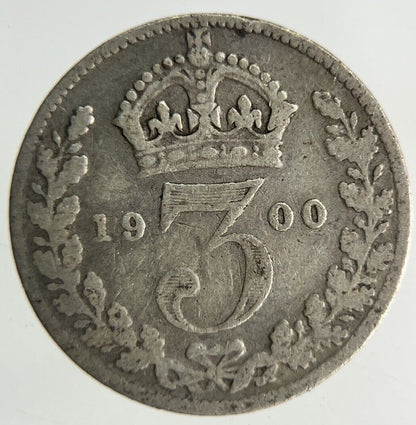 1900 Victoria Threepence Silver Coin | Collectable Grade