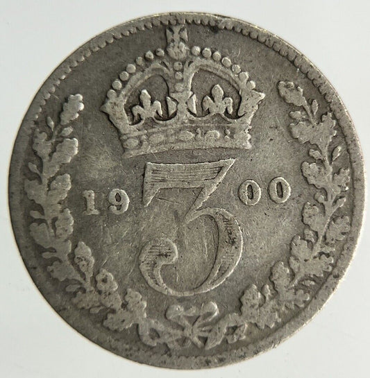 1900 Victoria Threepence Silver Coin | Collectable Grade