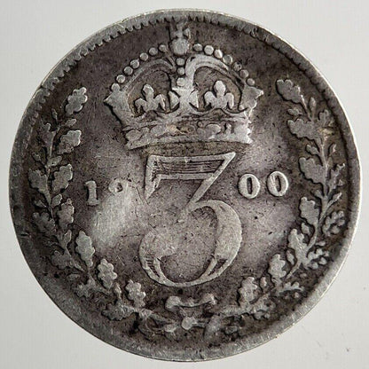 1900 Victoria Threepence Silver Coin | Collectable Grade