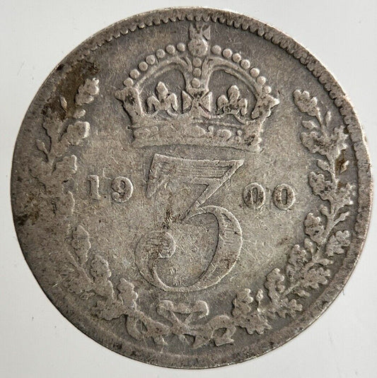 1900 Victoria Threepence Silver Coin | Collectable Grade