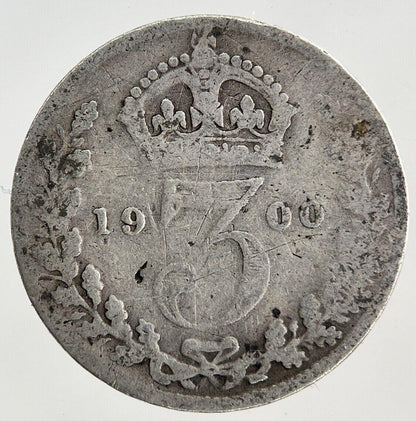 1900 Victoria Threepence Silver Coin | Collectable Grade