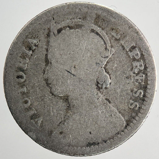 1901 India 1/4 Quarter Rupee Silver Coin | Collectable Grade | a6702