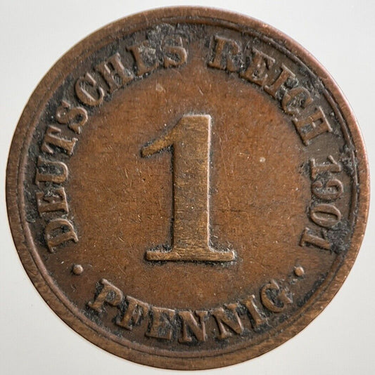 1901 Germany 1 Pfennig Coin | Collectable Grade | a3081