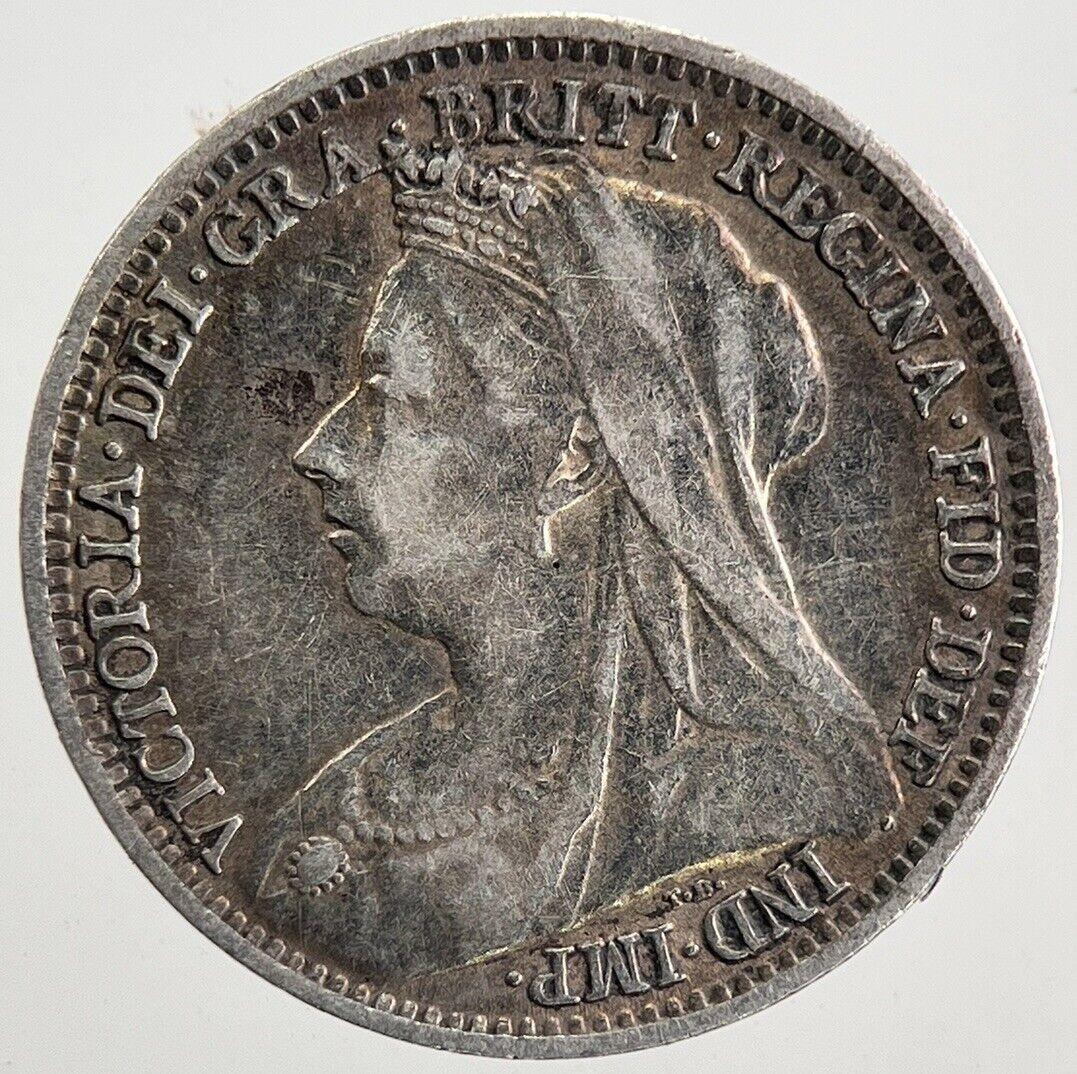 1900 Victoria Threepence Silver Coin | Very High Grade | a709