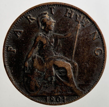 1901 Victoria Farthing Coin | Fine Collectable Grade | a2950