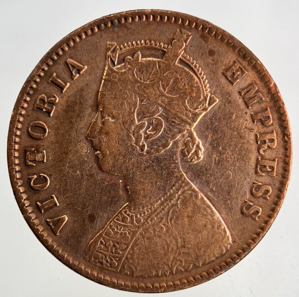 1901 India 1/4 Quarter Anna Coin | Fine Collectable Grade