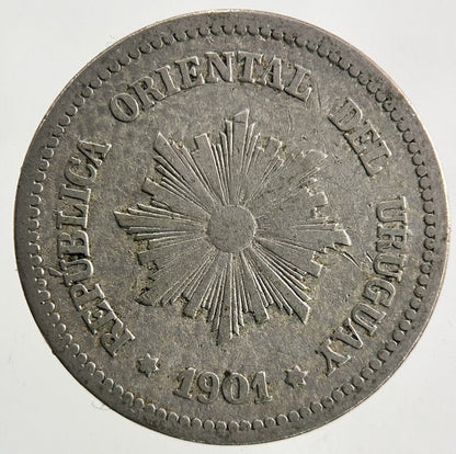 1901 Uruguay 2 Centesimos Coin | Collectable Grade