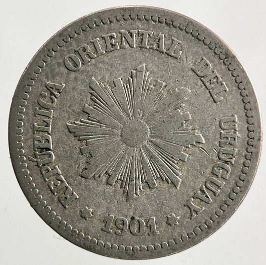 1901 Uruguay 2 Centesimos Coin | Collectable Grade