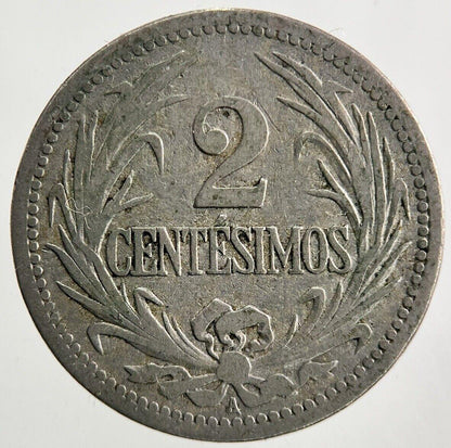 1901 Uruguay 2 Centesimos Coin | Collectable Grade