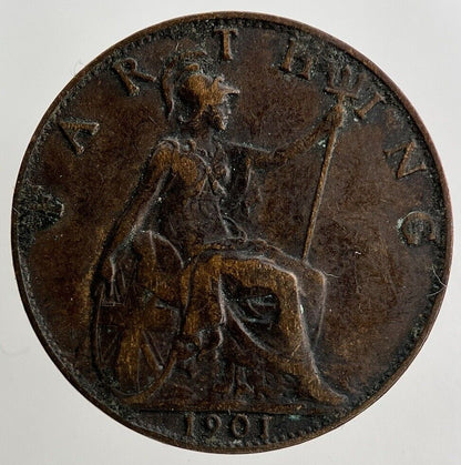 1901 Victoria Farthing Coin | Fine Collectable Grade