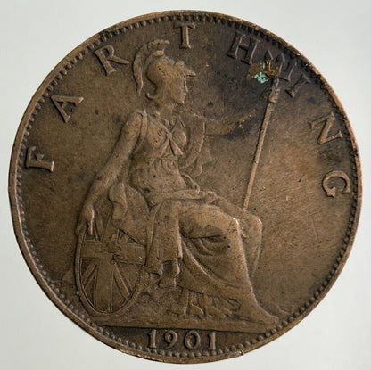 1901 Victoria Farthing Coin | Fine Collectable Grade