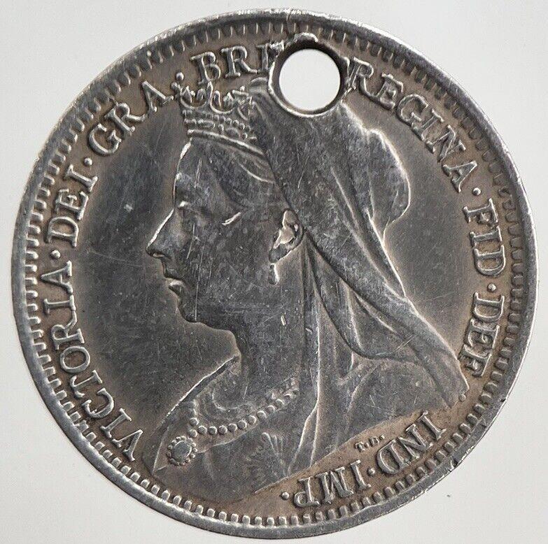 1900 Victoria Threepence Silver Coin | Very High Grade | a5522