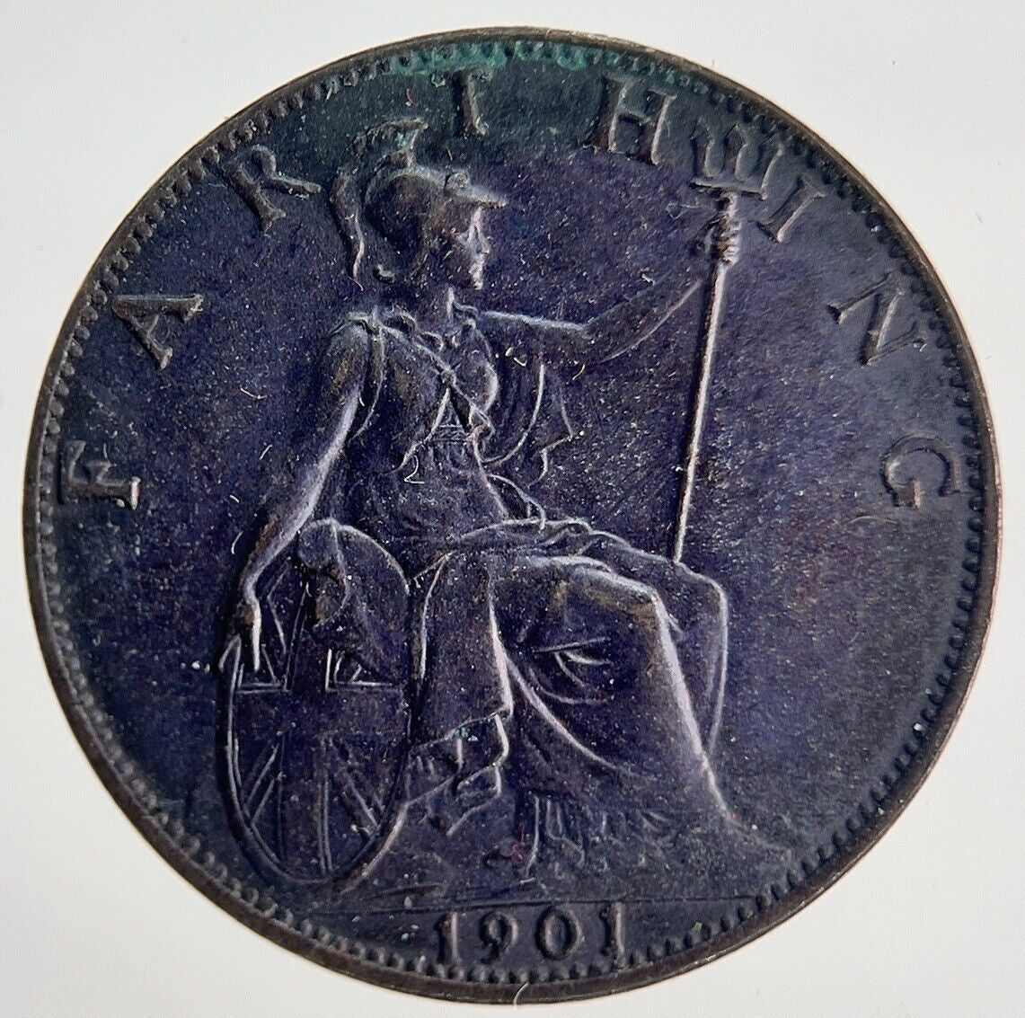 1901 Victoria Farthing Coin | Very High Grade | a1930