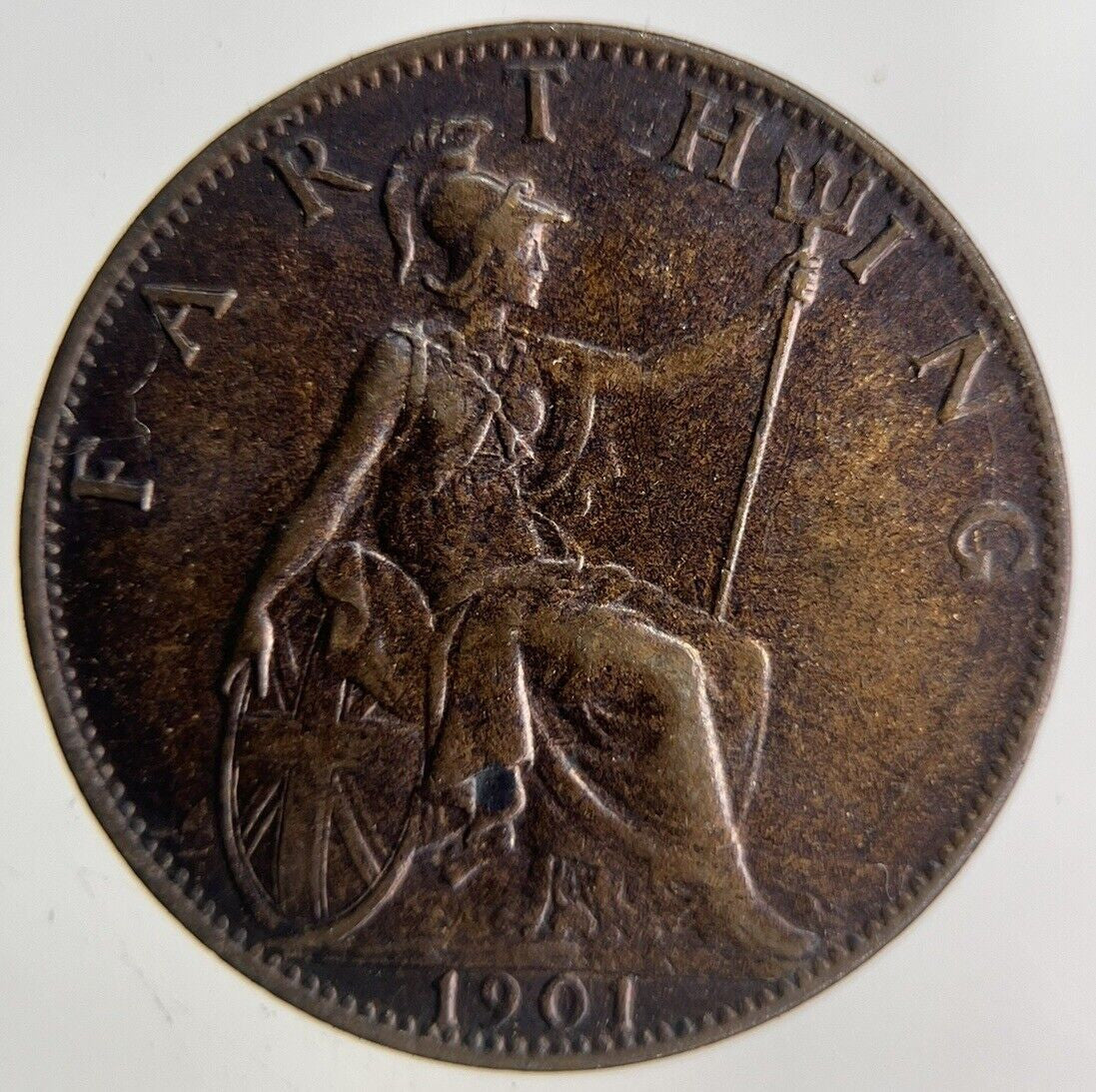 1901 Victoria Farthing Coin | Very High Grade