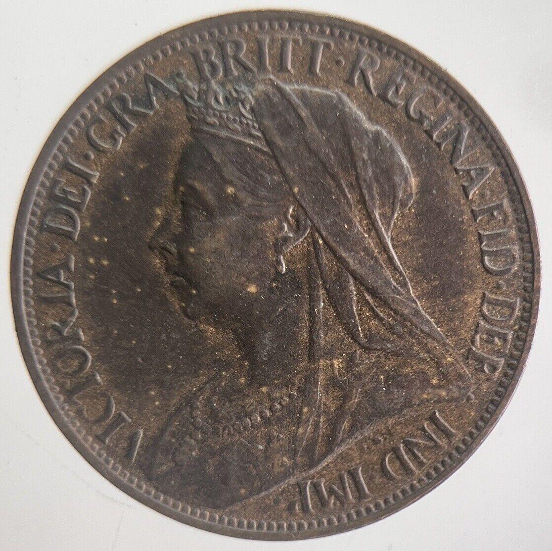 1901 Victoria Farthing Coin | Very High Grade | a4562