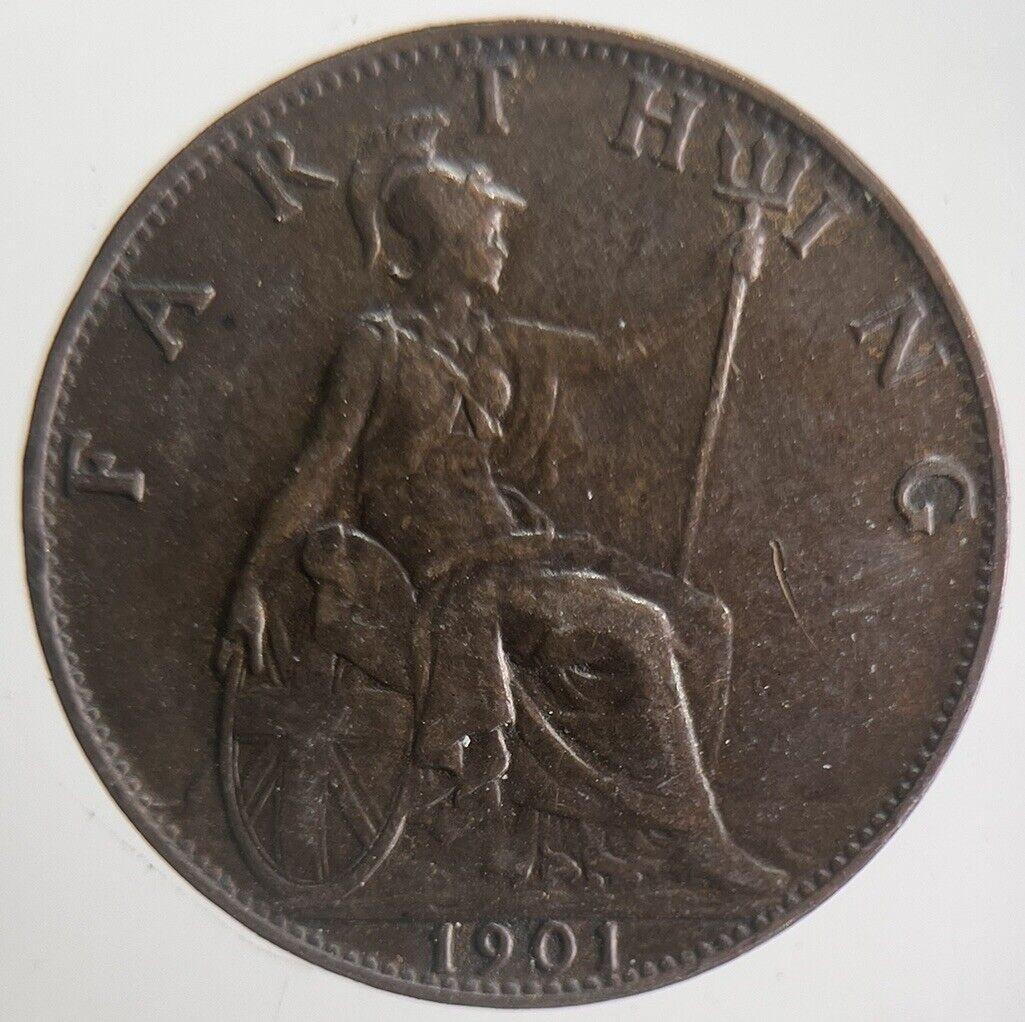 1901 Victoria Farthing Coin | Very High Grade | a4563