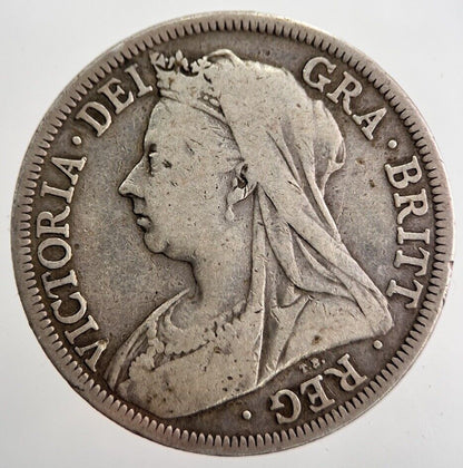 1901 Victoria Half Crown Silver Coin | Fine Collectable Grade | a8146
