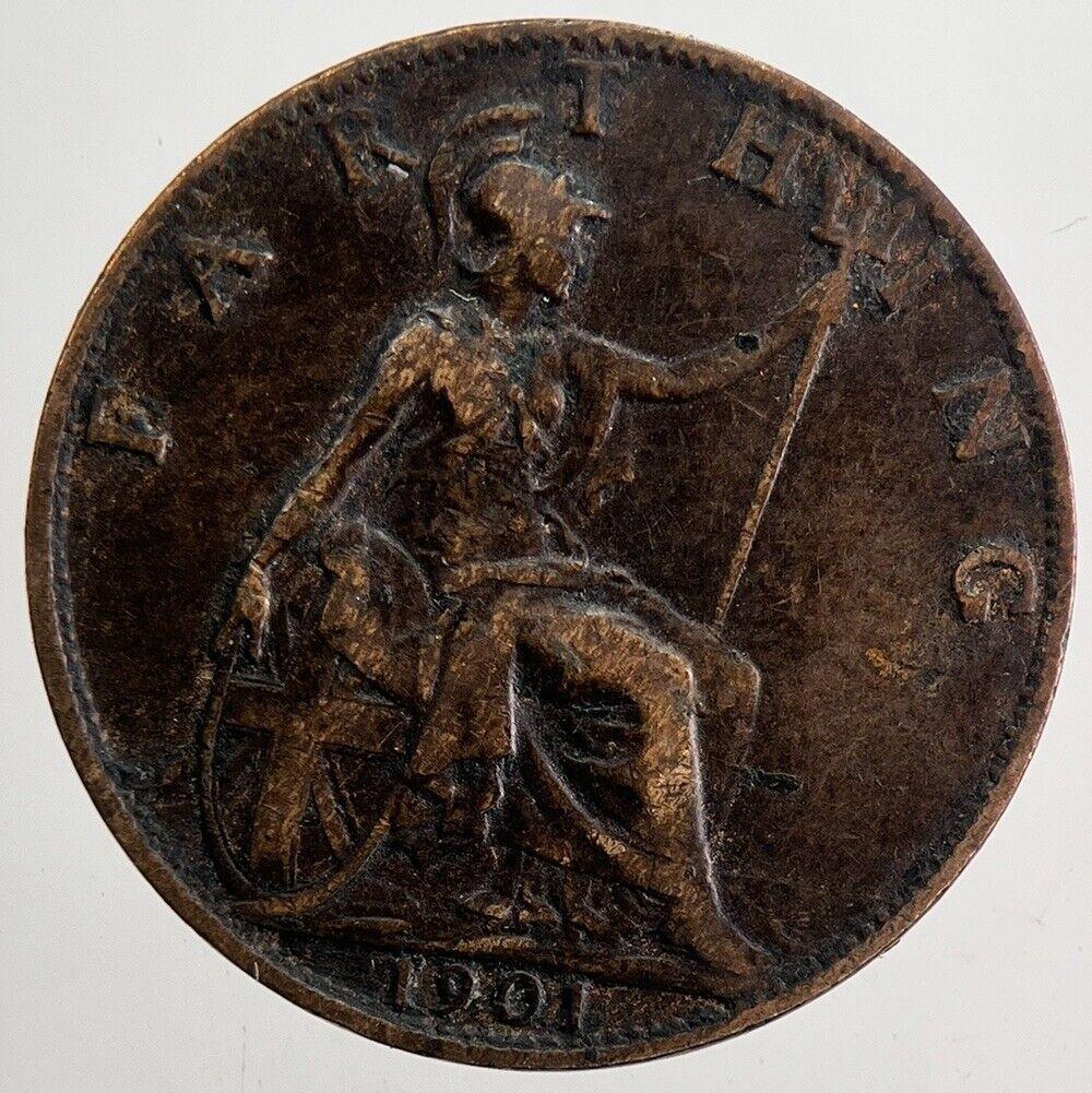 1901 Victoria Farthing Coin | Very High Grade | a5828