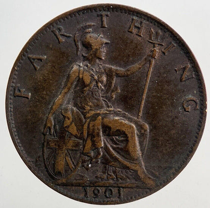 1901 Victoria Farthing Coin | Very High Grade