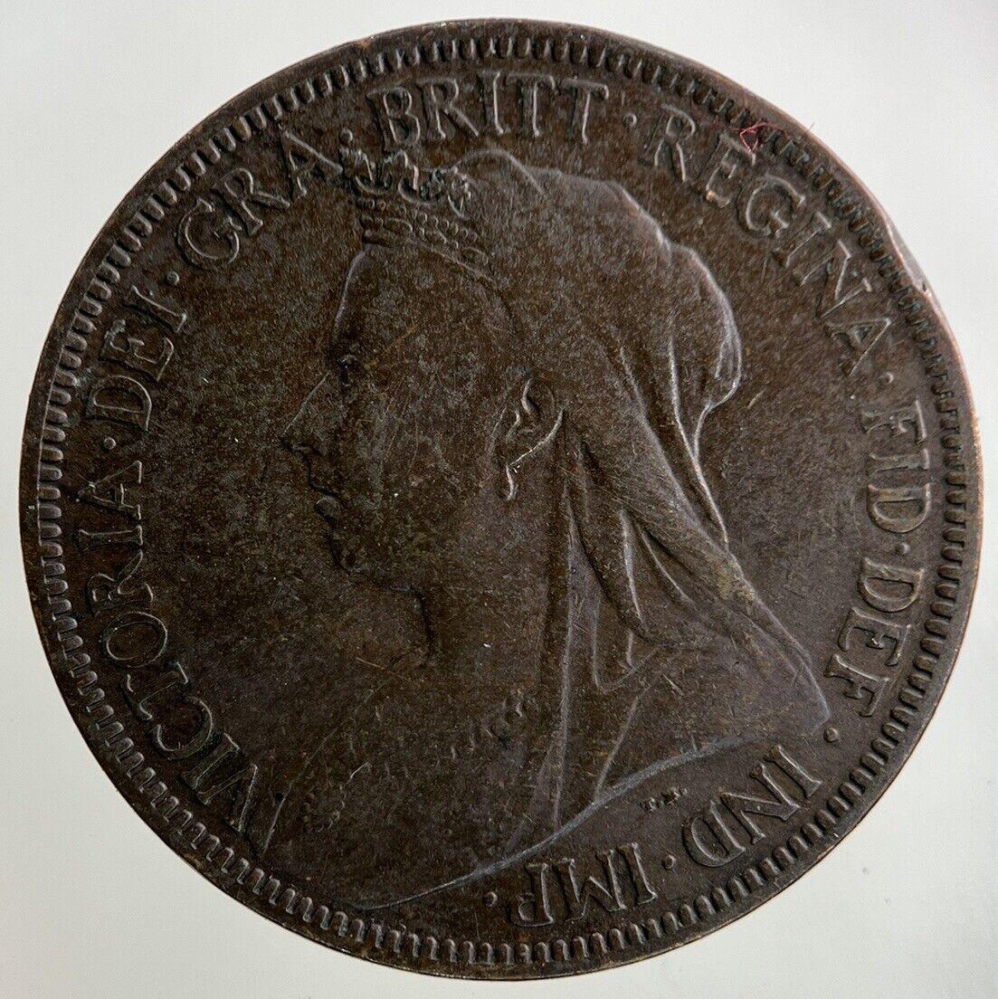 1901 Victoria Half-Penny Coin | Fine Collectable Grade