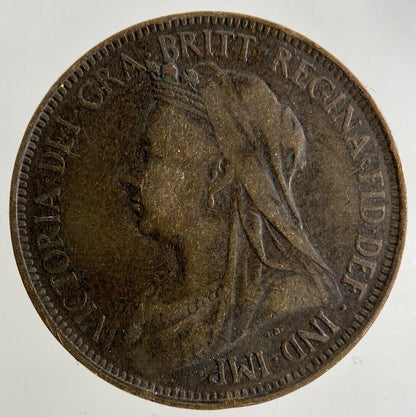 1901 Victoria Half-Penny Coin | Fine Collectable Grade