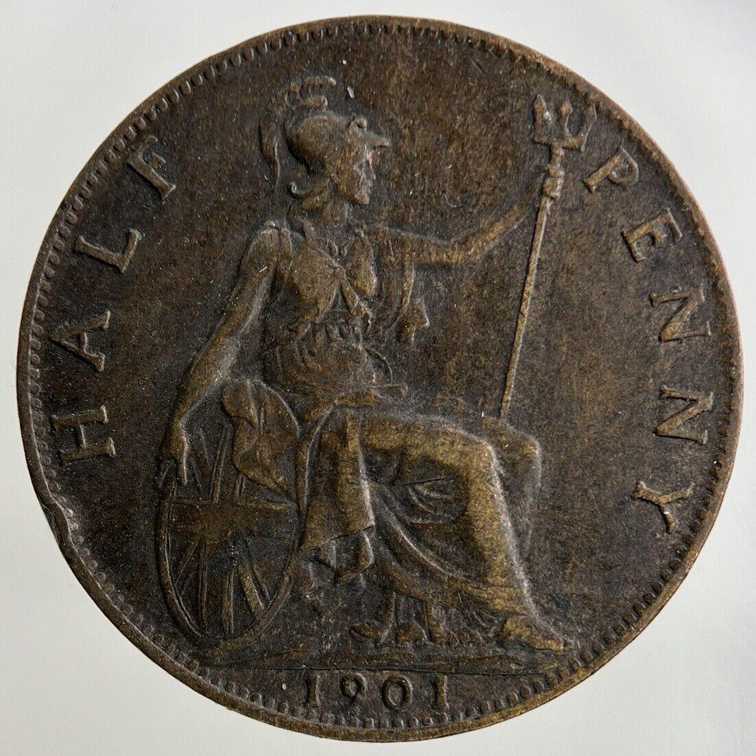 1901 Victoria Half-Penny Coin | Very High Grade