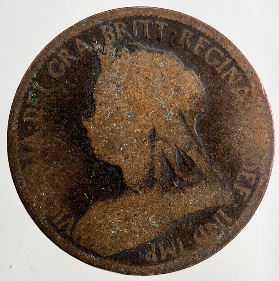 1901 Victoria Half-Penny Coin | Fair Grade