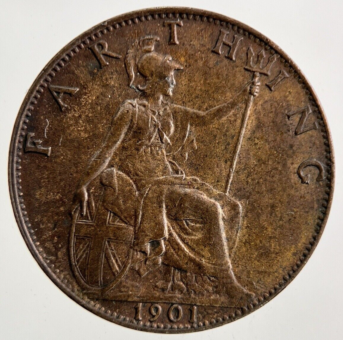 1901 Victoria Farthing Coin | Very High Grade