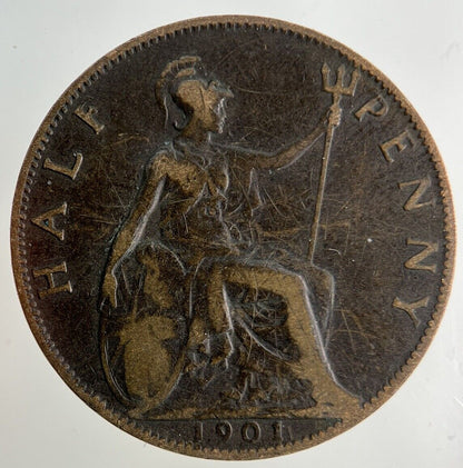 1901 Victoria Half-Penny Coin | Collectable Grade