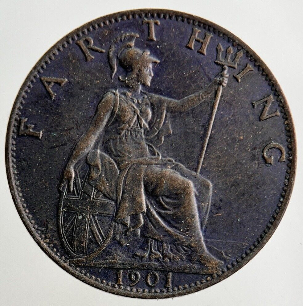 1901 Victoria Farthing Coin | Very High Grade