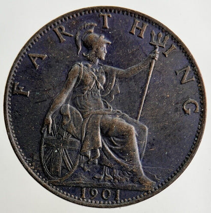1901 Victoria Farthing Coin | Very High Grade