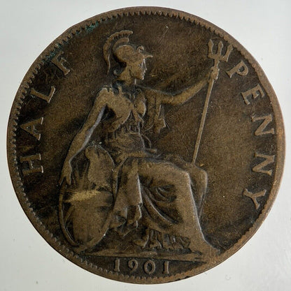 1901 Victoria Half-Penny Coin | Collectable Grade