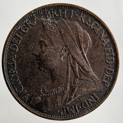 1901 Victoria Farthing Coin | Very High Grade