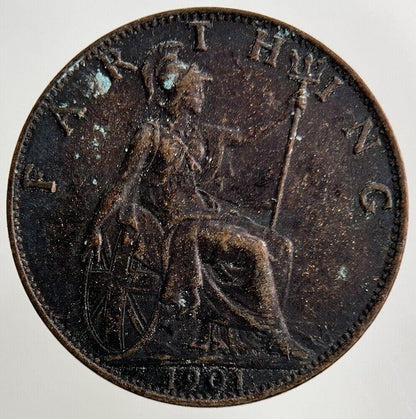 1901 Victoria Farthing Coin | Very High Grade