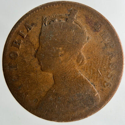 1901 India One Quarter 1/4 Anna Coin Collectable Grade