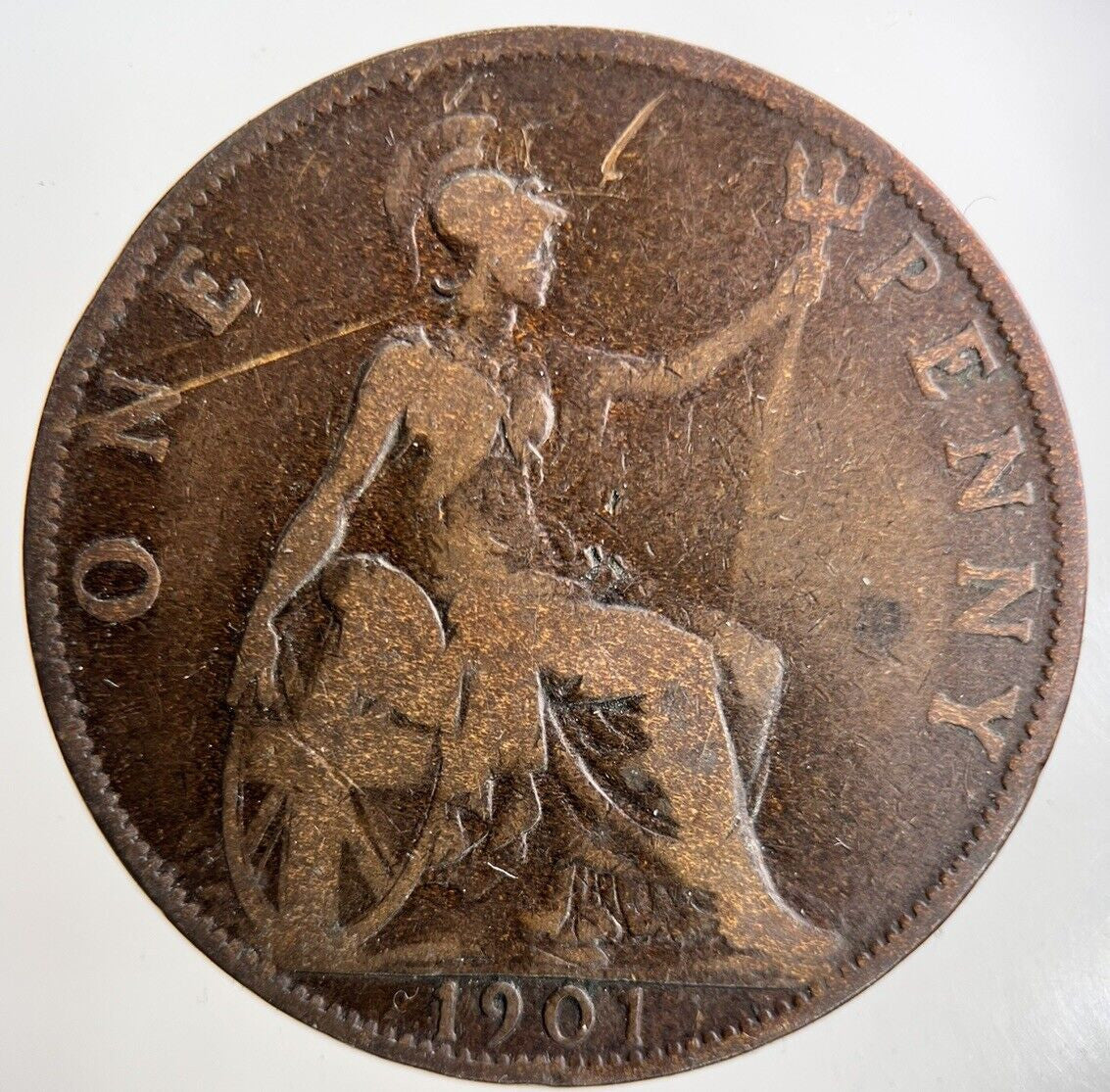1901 Victoria One Penny Coin | Collectable Grade