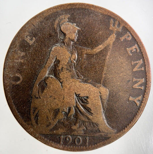1901 Victoria One Penny Coin | Collectable Grade