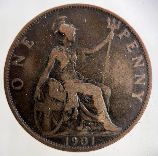 1901 Victoria One Penny Coin | Collectable Grade