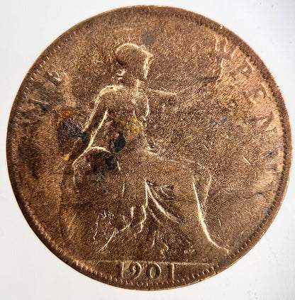 1901 Victoria One Penny Coin | Collectable Grade