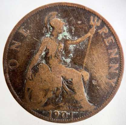 1901 Victoria One Penny Coin | Collectable Grade