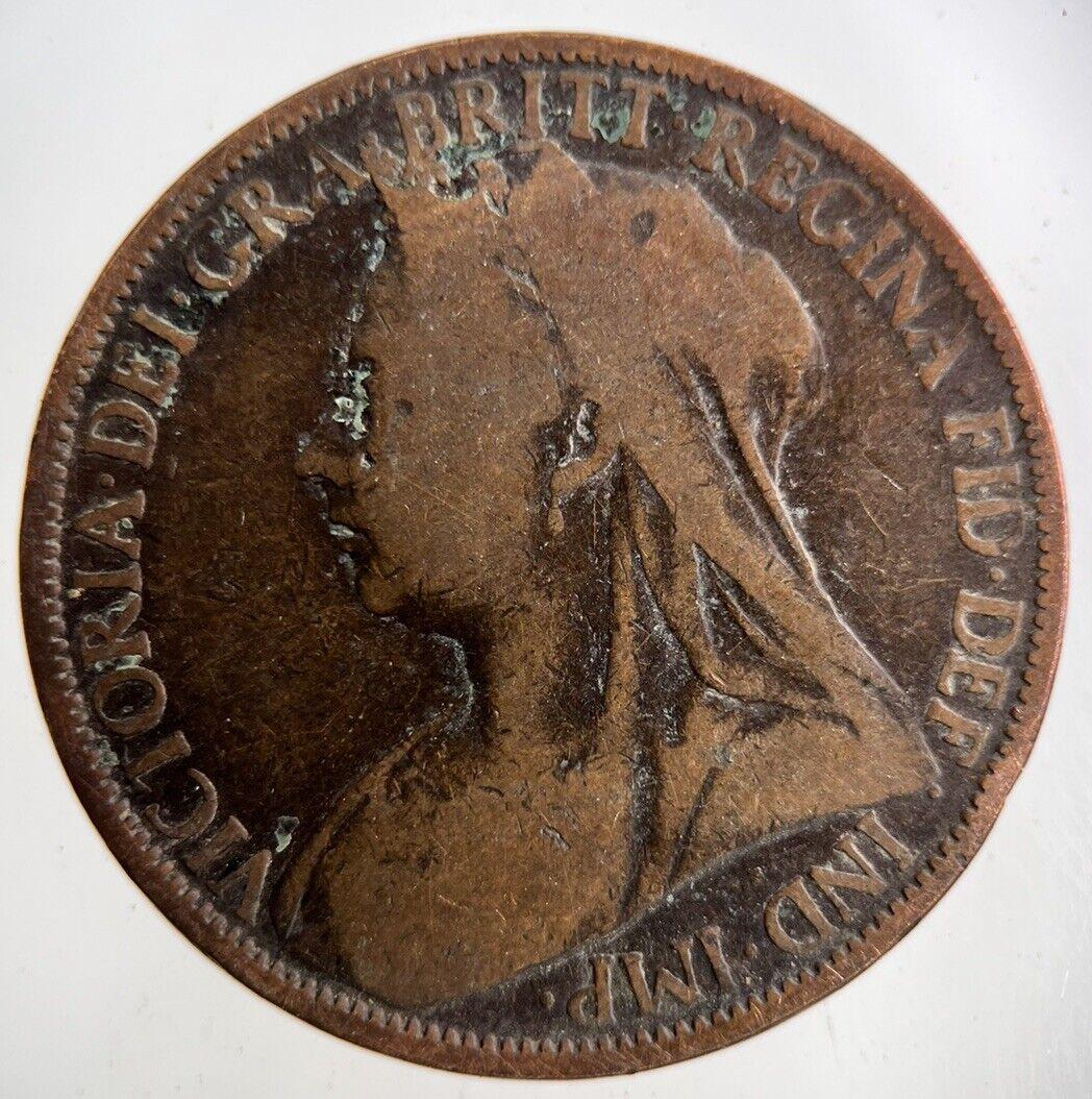 1901 Victoria One Penny Coin | Collectable Grade